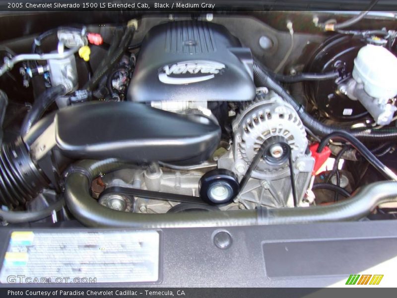 Black / Medium Gray 2005 Chevrolet Silverado 1500 LS Extended Cab