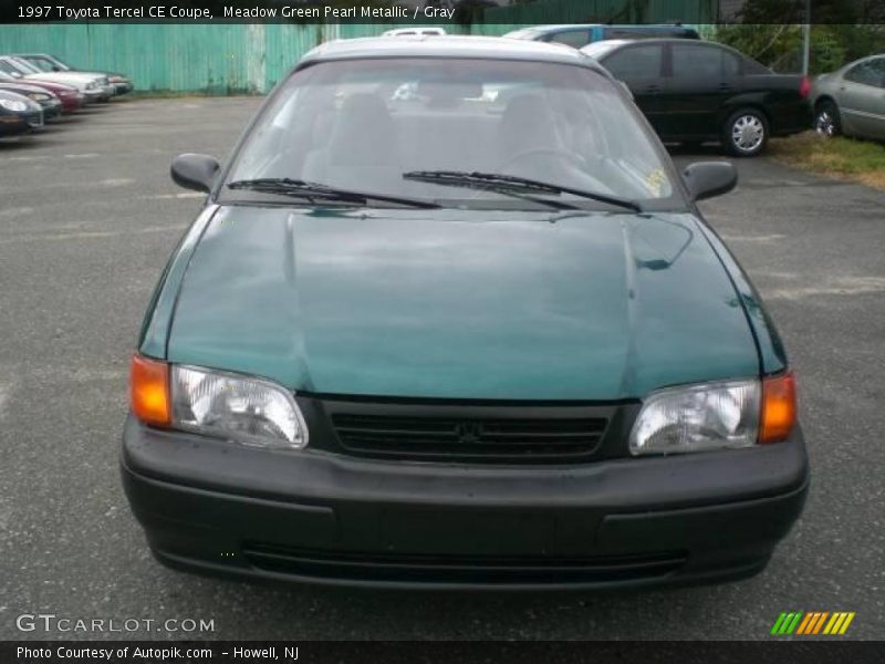 Meadow Green Pearl Metallic / Gray 1997 Toyota Tercel CE Coupe