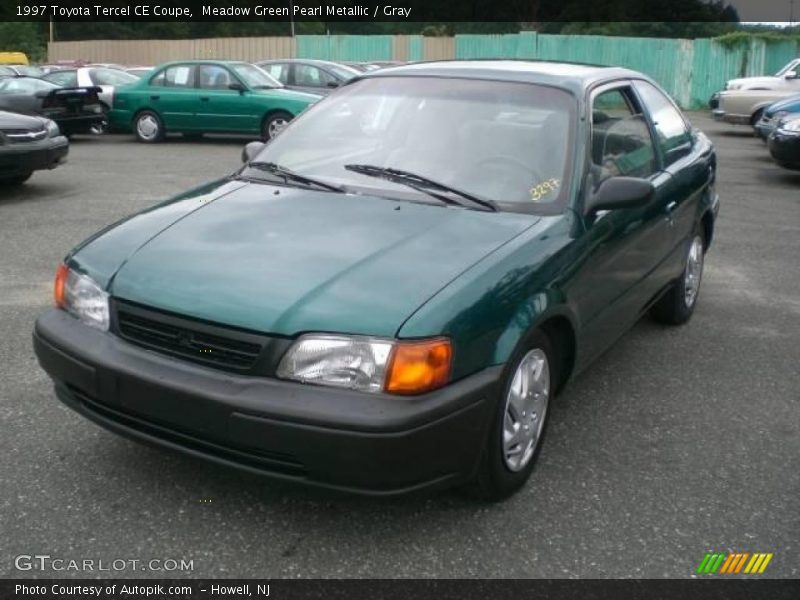 Meadow Green Pearl Metallic / Gray 1997 Toyota Tercel CE Coupe