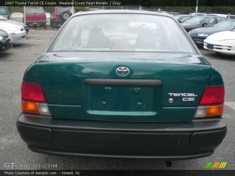 Meadow Green Pearl Metallic / Gray 1997 Toyota Tercel CE Coupe