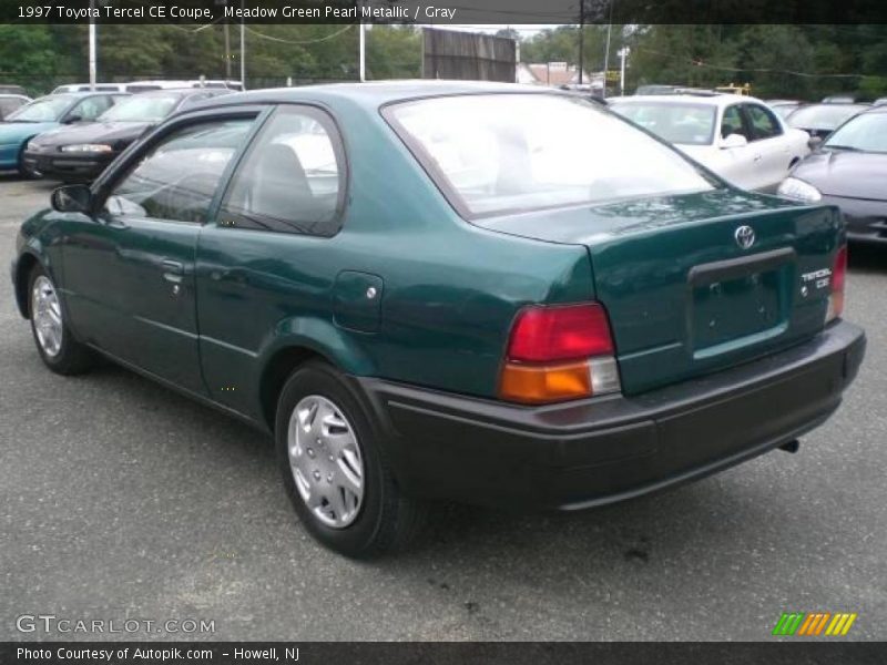 Meadow Green Pearl Metallic / Gray 1997 Toyota Tercel CE Coupe