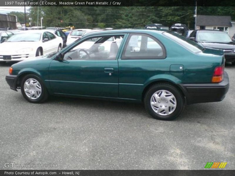 Meadow Green Pearl Metallic / Gray 1997 Toyota Tercel CE Coupe