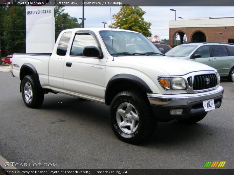 Super White / Oak Beige 2001 Toyota Tacoma V6 TRD Xtracab 4x4