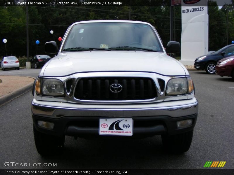 Super White / Oak Beige 2001 Toyota Tacoma V6 TRD Xtracab 4x4