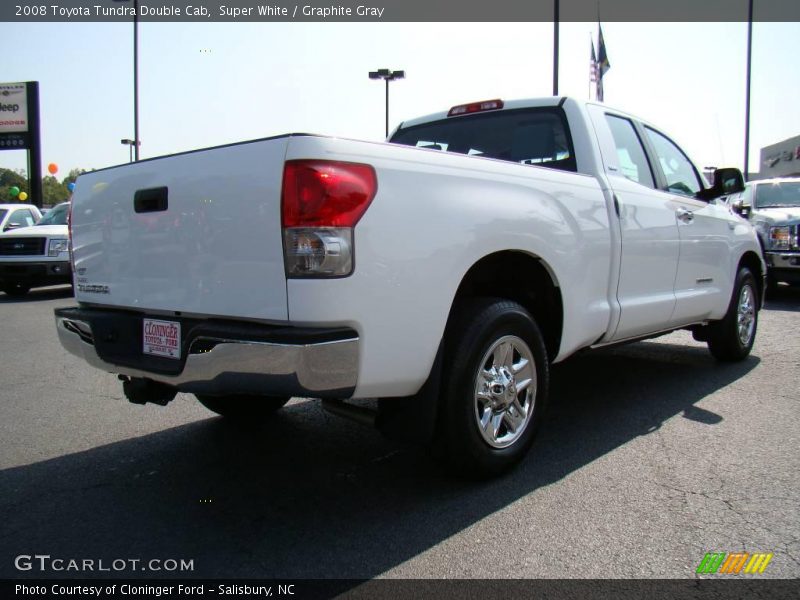 Super White / Graphite Gray 2008 Toyota Tundra Double Cab