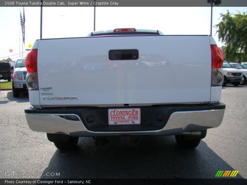 Super White / Graphite Gray 2008 Toyota Tundra Double Cab