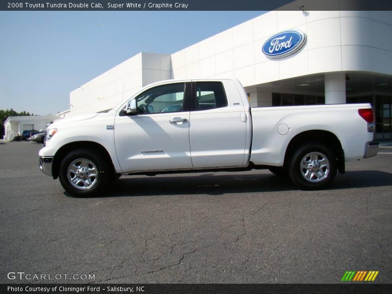 Super White / Graphite Gray 2008 Toyota Tundra Double Cab