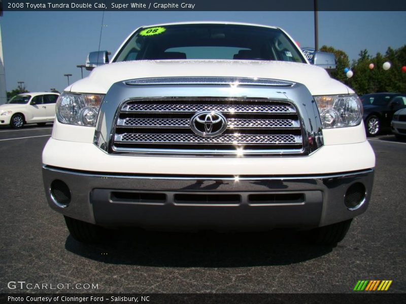 Super White / Graphite Gray 2008 Toyota Tundra Double Cab