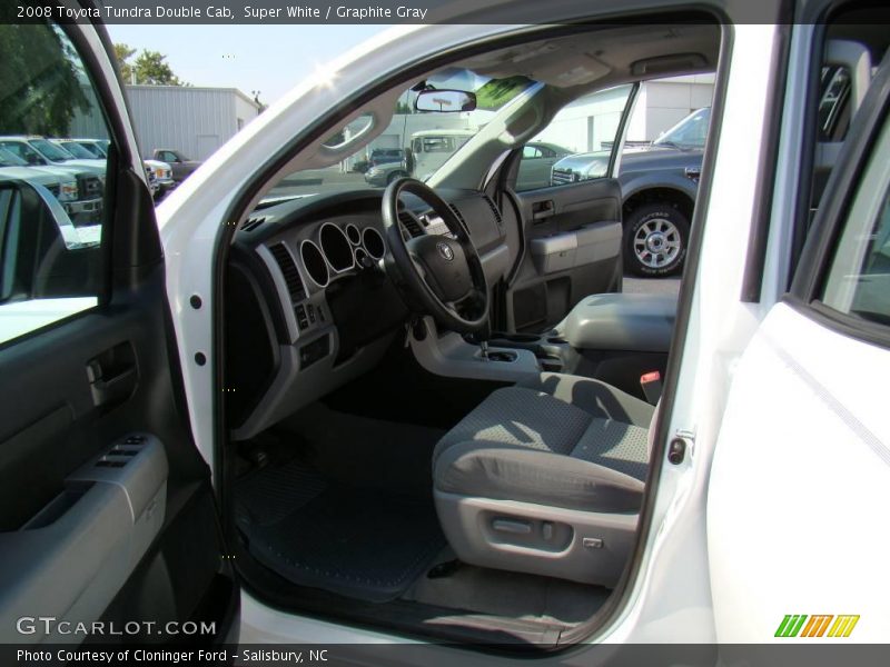 Super White / Graphite Gray 2008 Toyota Tundra Double Cab