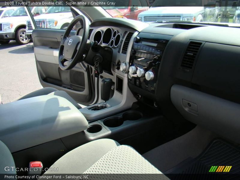 Super White / Graphite Gray 2008 Toyota Tundra Double Cab