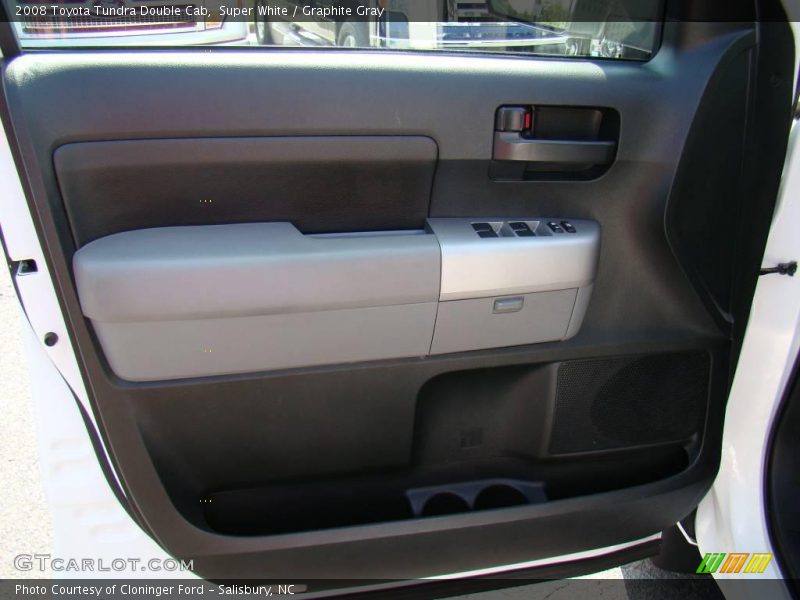 Super White / Graphite Gray 2008 Toyota Tundra Double Cab