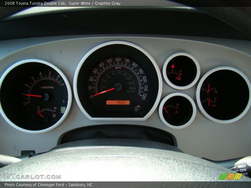 Super White / Graphite Gray 2008 Toyota Tundra Double Cab
