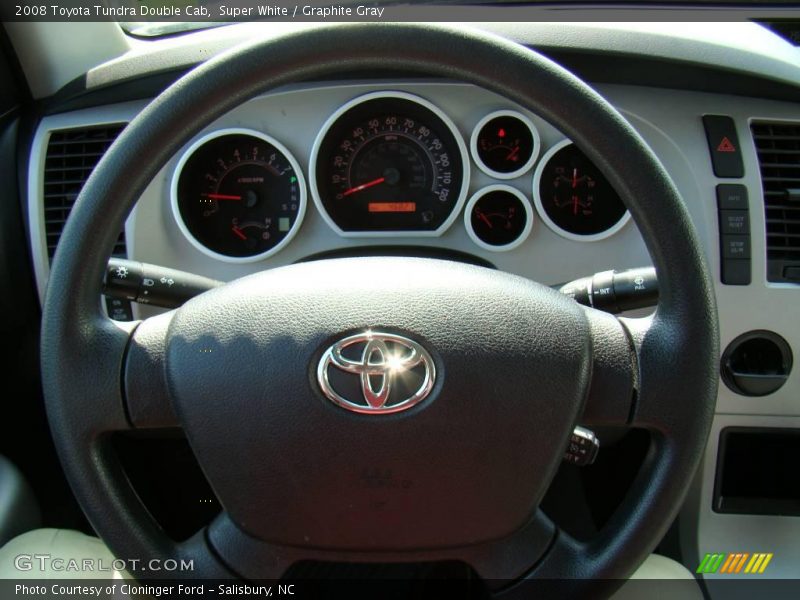 Super White / Graphite Gray 2008 Toyota Tundra Double Cab