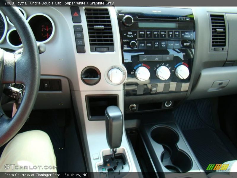 Super White / Graphite Gray 2008 Toyota Tundra Double Cab