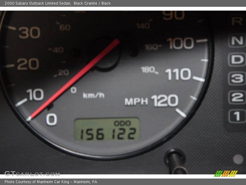 Black Granite / Black 2000 Subaru Outback Limited Sedan