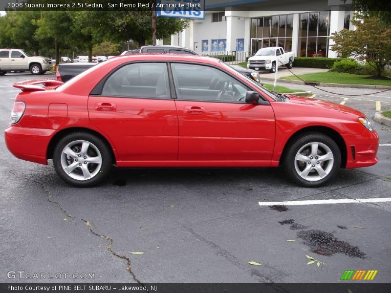 San Remo Red / Anthracite Black 2006 Subaru Impreza 2.5i Sedan