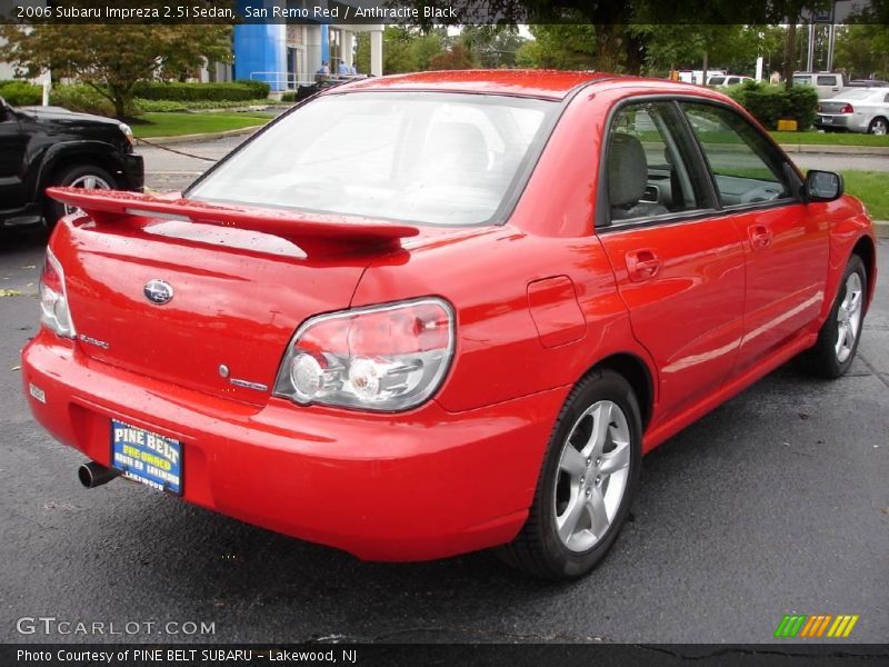 San Remo Red / Anthracite Black 2006 Subaru Impreza 2.5i Sedan
