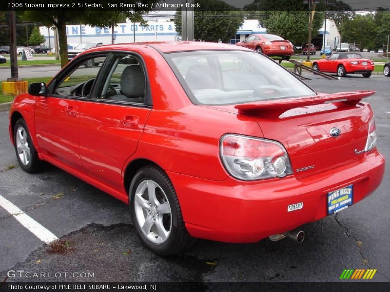 San Remo Red / Anthracite Black 2006 Subaru Impreza 2.5i Sedan