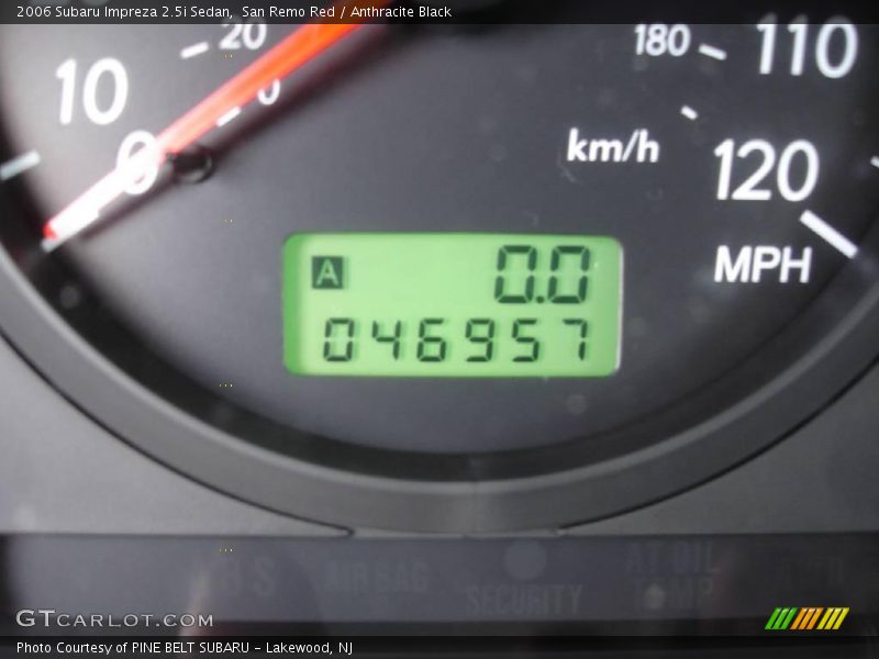 San Remo Red / Anthracite Black 2006 Subaru Impreza 2.5i Sedan