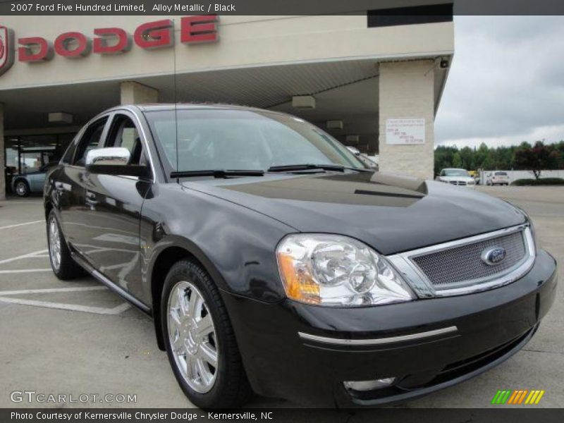 Alloy Metallic / Black 2007 Ford Five Hundred Limited