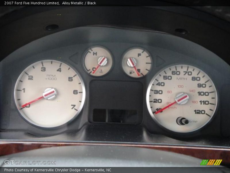 Alloy Metallic / Black 2007 Ford Five Hundred Limited