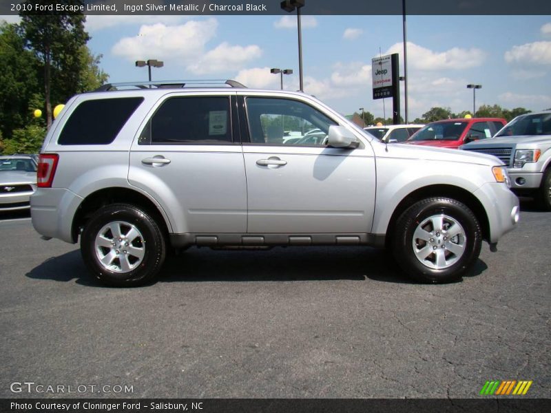 Ingot Silver Metallic / Charcoal Black 2010 Ford Escape Limited