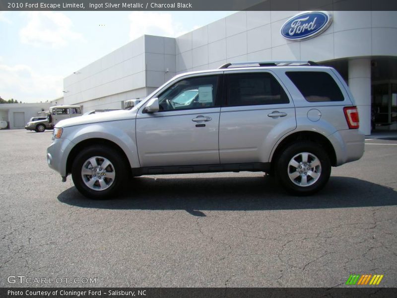 Ingot Silver Metallic / Charcoal Black 2010 Ford Escape Limited