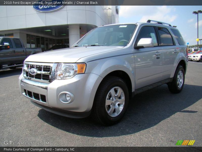 Ingot Silver Metallic / Charcoal Black 2010 Ford Escape Limited