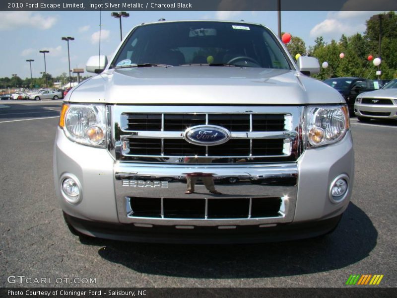 Ingot Silver Metallic / Charcoal Black 2010 Ford Escape Limited