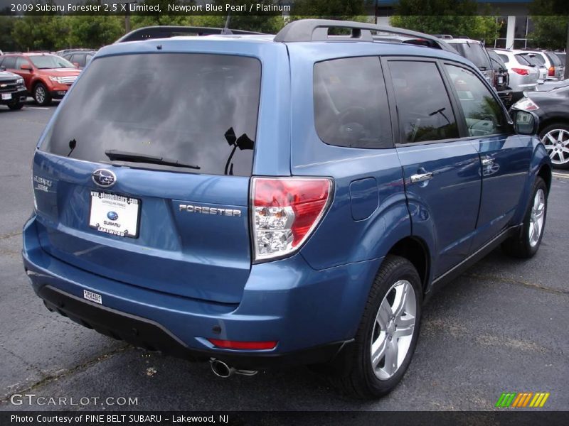 Newport Blue Pearl / Platinum 2009 Subaru Forester 2.5 X Limited