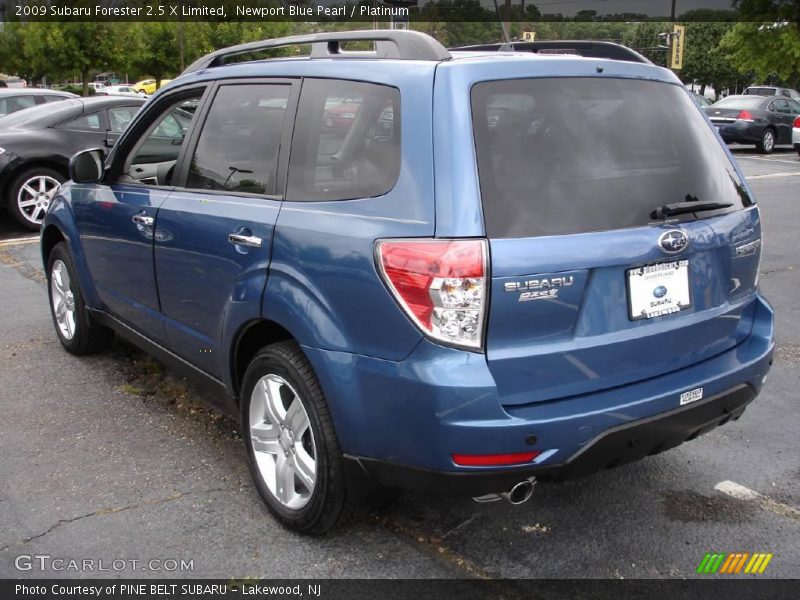 Newport Blue Pearl / Platinum 2009 Subaru Forester 2.5 X Limited