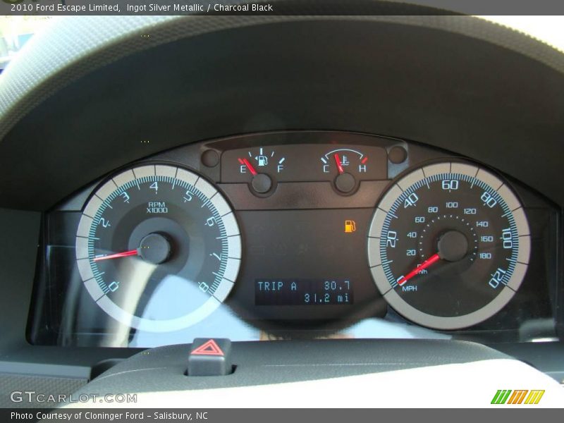Ingot Silver Metallic / Charcoal Black 2010 Ford Escape Limited