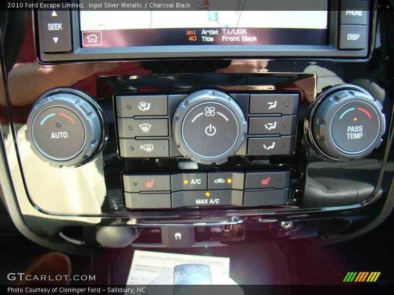 Ingot Silver Metallic / Charcoal Black 2010 Ford Escape Limited