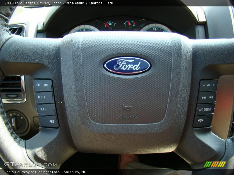 Ingot Silver Metallic / Charcoal Black 2010 Ford Escape Limited