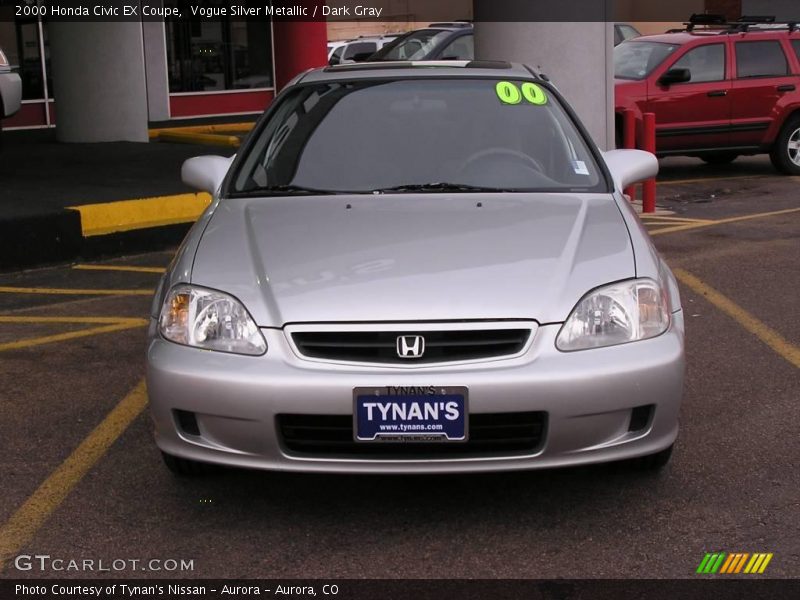 Vogue Silver Metallic / Dark Gray 2000 Honda Civic EX Coupe