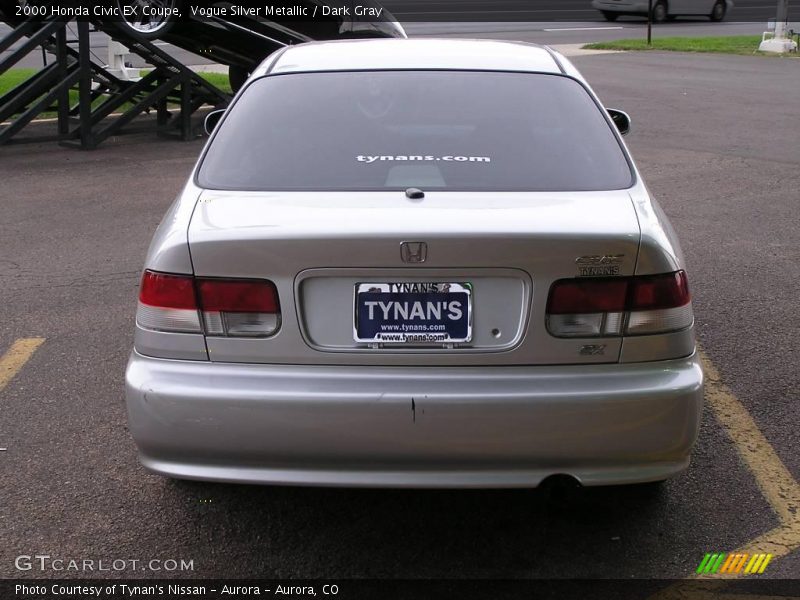 Vogue Silver Metallic / Dark Gray 2000 Honda Civic EX Coupe