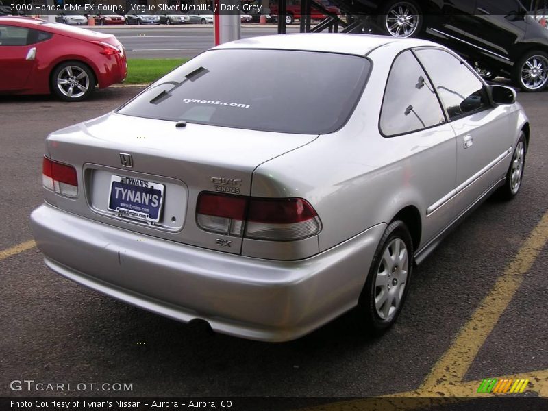 Vogue Silver Metallic / Dark Gray 2000 Honda Civic EX Coupe