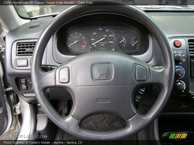 Vogue Silver Metallic / Dark Gray 2000 Honda Civic EX Coupe