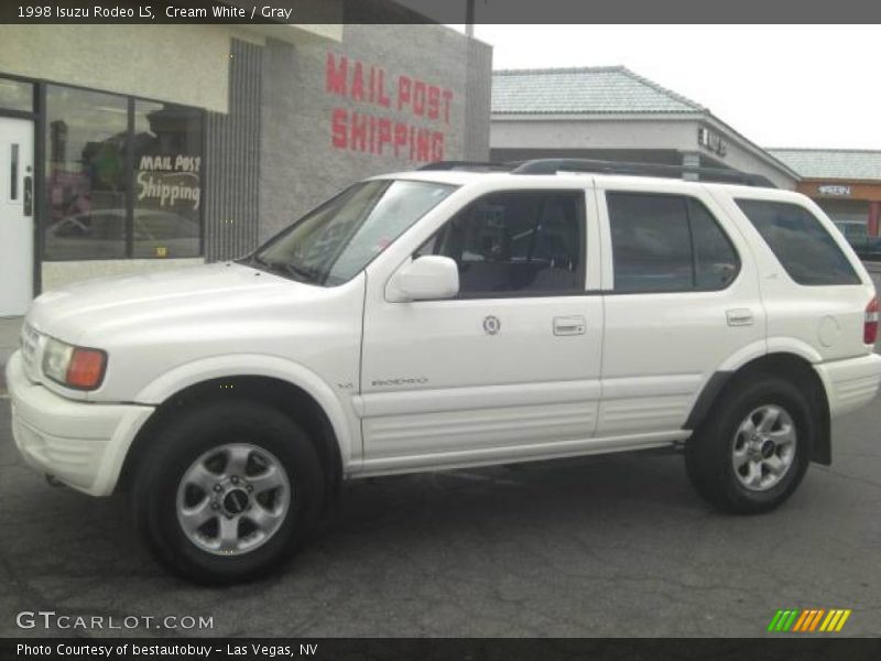 Cream White / Gray 1998 Isuzu Rodeo LS