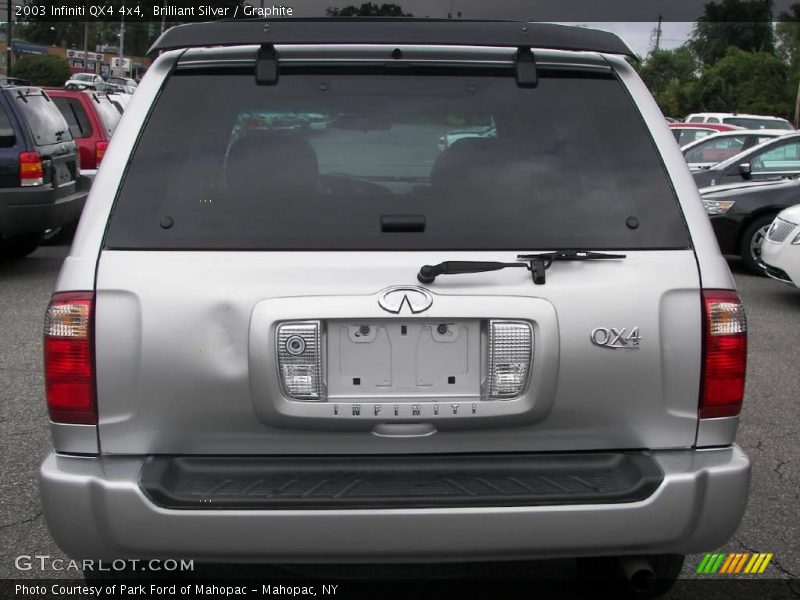 Brilliant Silver / Graphite 2003 Infiniti QX4 4x4