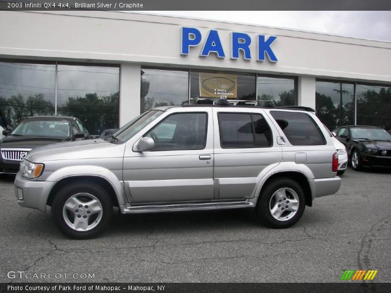 Brilliant Silver / Graphite 2003 Infiniti QX4 4x4