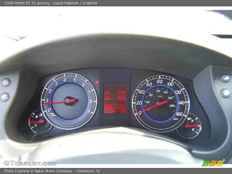 Liquid Platinum / Graphite 2008 Infiniti EX 35 Journey