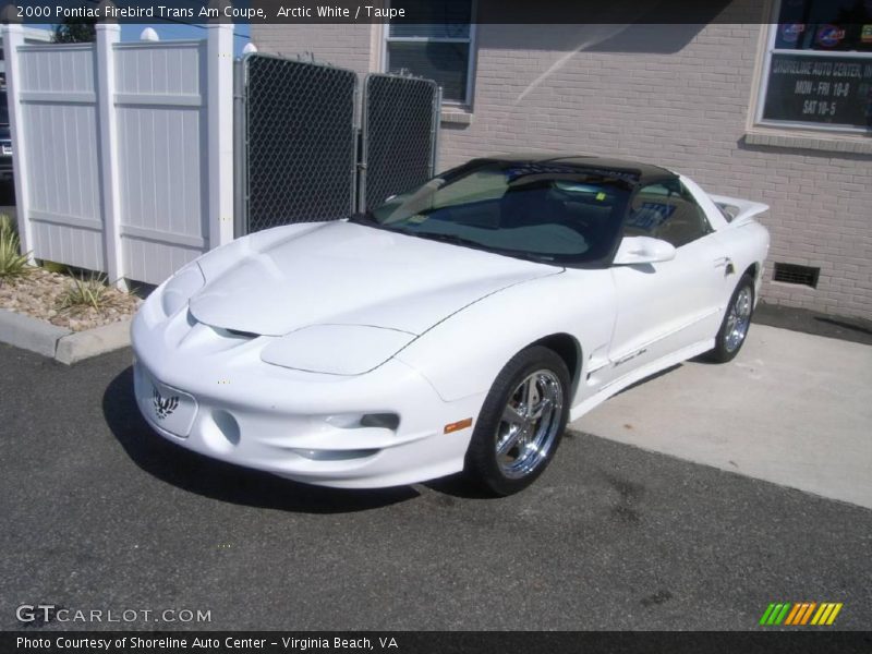 Arctic White / Taupe 2000 Pontiac Firebird Trans Am Coupe