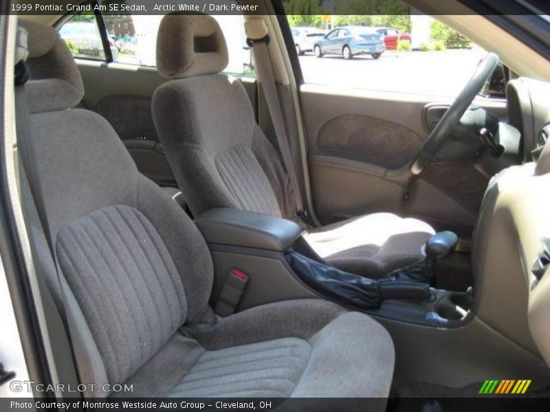 Arctic White / Dark Pewter 1999 Pontiac Grand Am SE Sedan