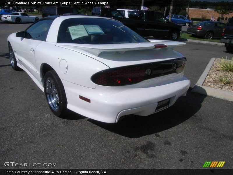 Arctic White / Taupe 2000 Pontiac Firebird Trans Am Coupe
