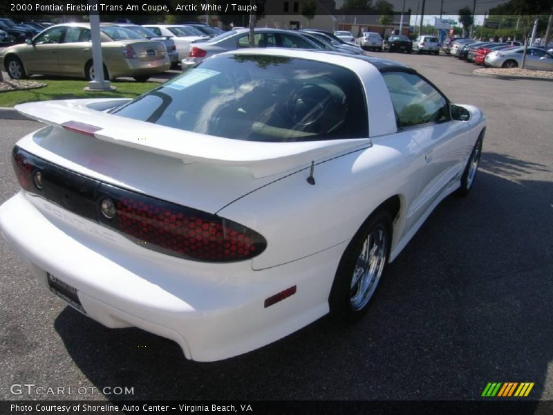 Arctic White / Taupe 2000 Pontiac Firebird Trans Am Coupe