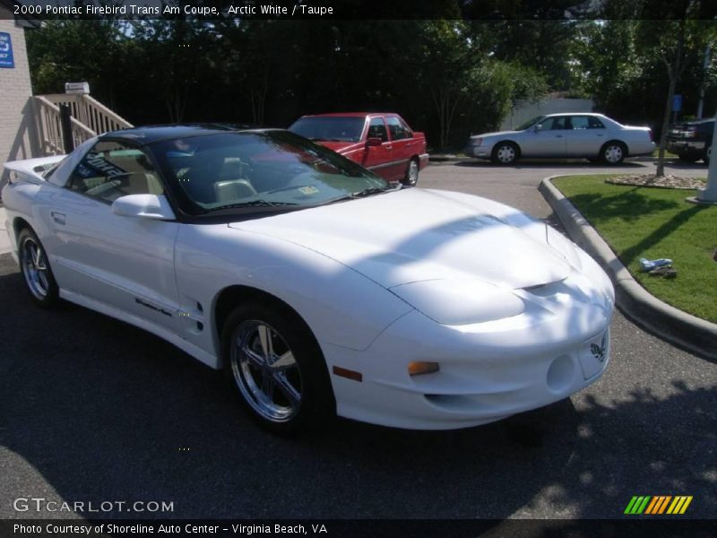 Arctic White / Taupe 2000 Pontiac Firebird Trans Am Coupe