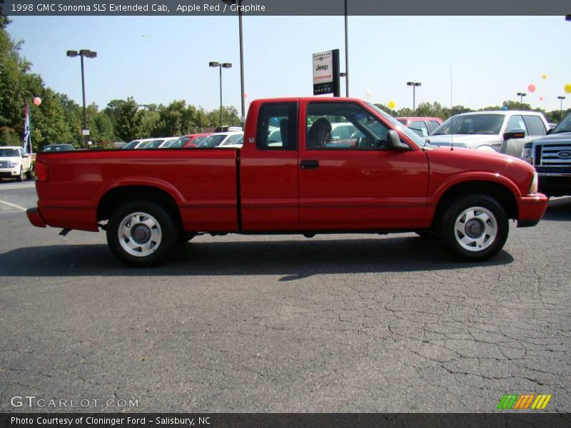 Apple Red / Graphite 1998 GMC Sonoma SLS Extended Cab