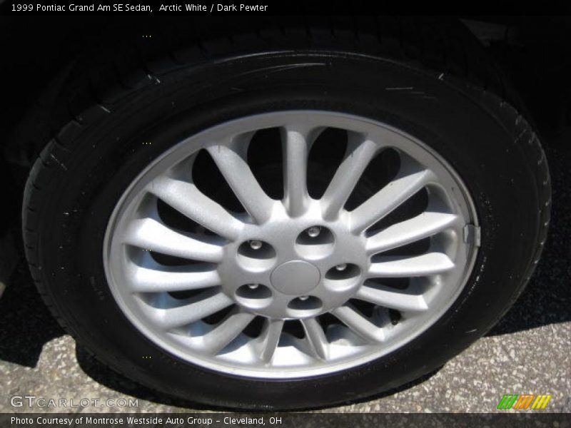 Arctic White / Dark Pewter 1999 Pontiac Grand Am SE Sedan