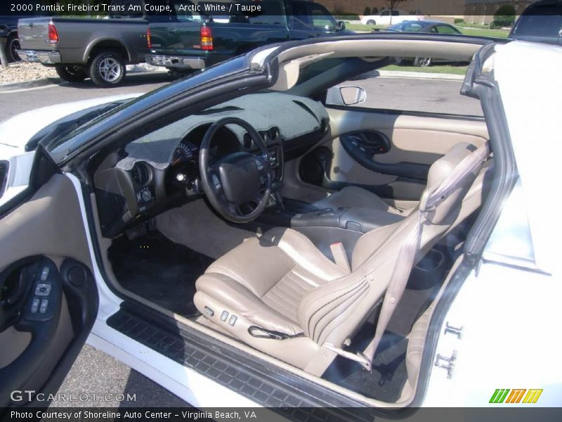 Arctic White / Taupe 2000 Pontiac Firebird Trans Am Coupe